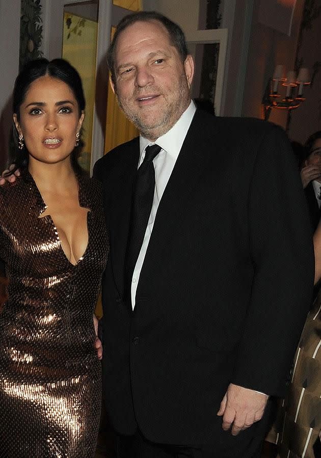 After saying 'no' to him multiple times, Weinstein made her suffer in another way while shooting the movie Frida. Source: Getty