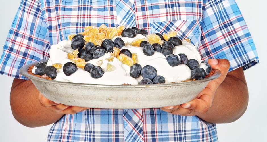 Peach-Blueberry Ice Cream Pie