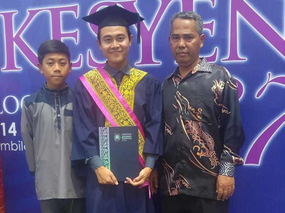 Hafizuddin graduated with a diploma in microbiology from Universiti Teknologi Mara, where he also received the prestigious Vice Chancellor’s Award. — Picture from Twitter/hafizuddingh