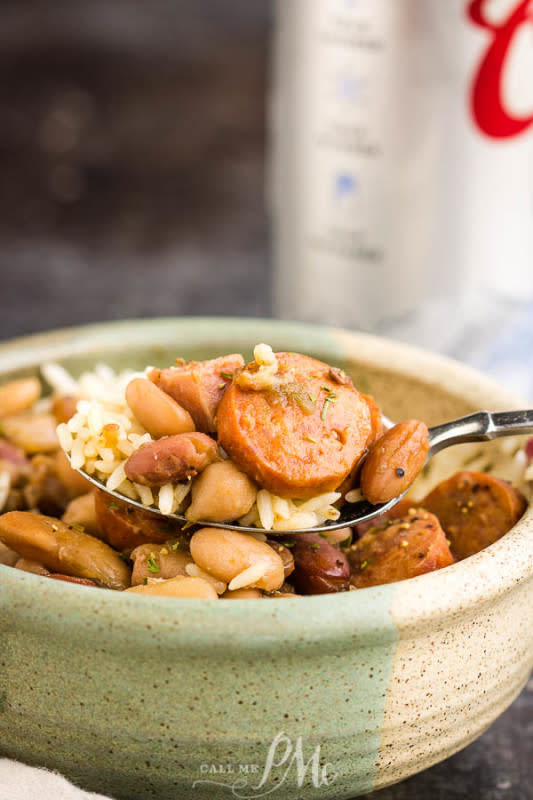 <p>Call Me PMc</p><p>Creole 15 Bean Soup with Sausage and Ham is a spicy, comforting meal with Creole seasoned beans simmered slowly in a pot with sausage & ham.</p><p><strong>Get the recipe: <a href="https://www.callmepmc.com/creole-15-bean-soup-with-sausage-and-ham/" rel="nofollow noopener" target="_blank" data-ylk="slk:Creole 15-Bean Soup with Sausage and Ham;elm:context_link;itc:0;sec:content-canvas" class="link rapid-noclick-resp">Creole 15-Bean Soup with Sausage and Ham</a></strong></p>