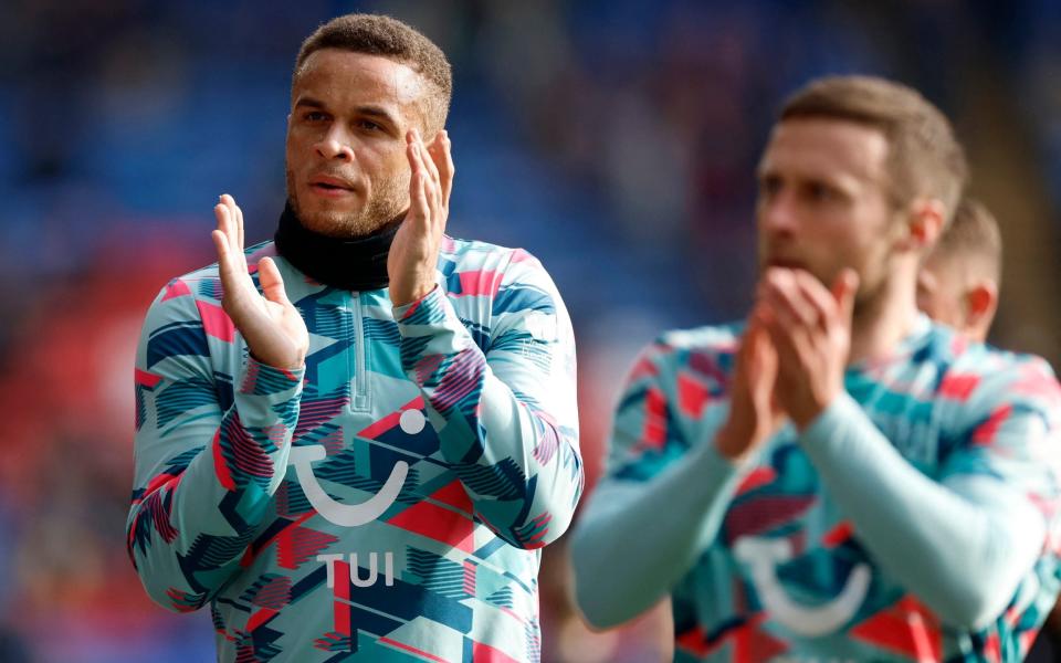 Luton Town's Carlton Morris during the warm up before the match