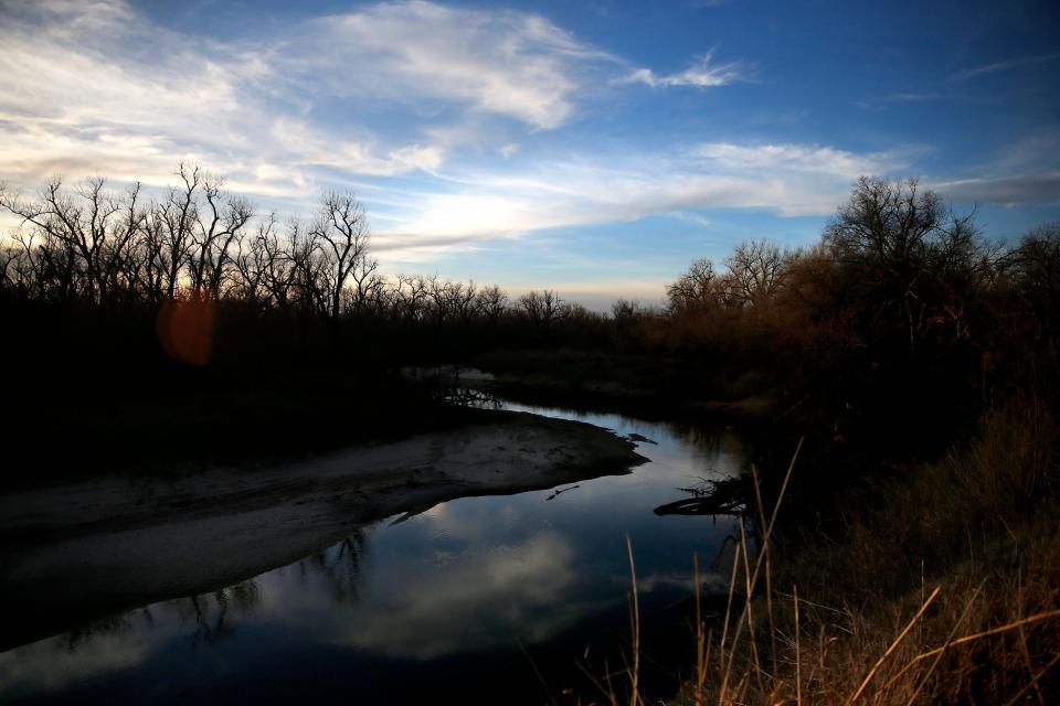 The Canadian River at the Stinchcomb Wildlife Refuge is pictured in Oklahoma City.