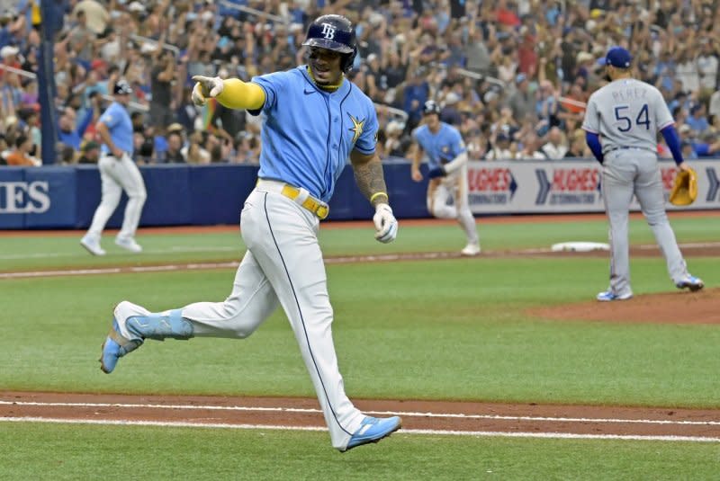 Tampa Bay Rays shortstop Wander Franco was formally charged this week in the Dominican Republic. File Photo by Steve Nesius/UPI