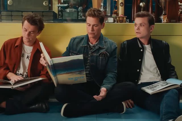 <p>Ancestry/Youtube</p> Rob Lowe and sons