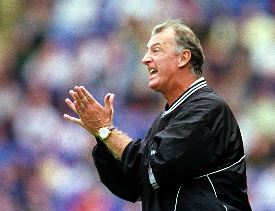The former Blues manager on the touchline against Wimbledon in 2001