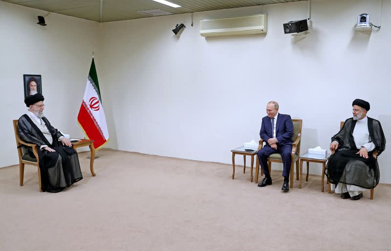 Russian President Vladimir Putin visits Iran