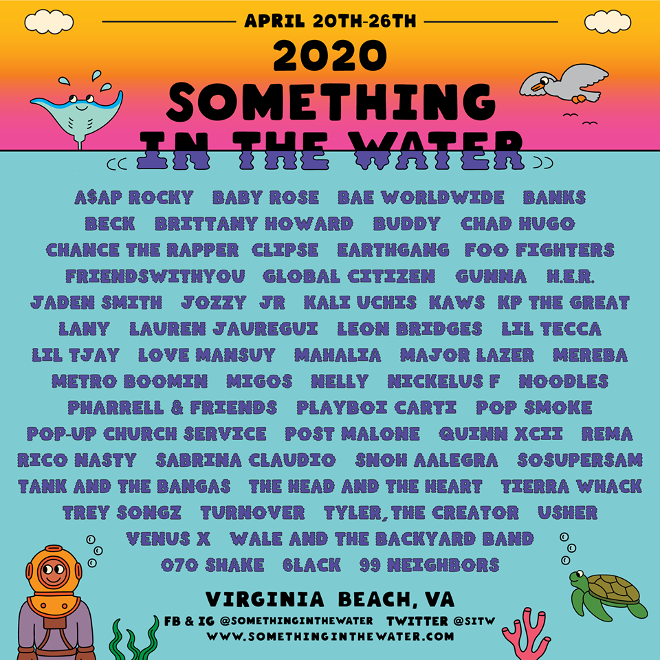Something in the Water Festival 2020 lineup