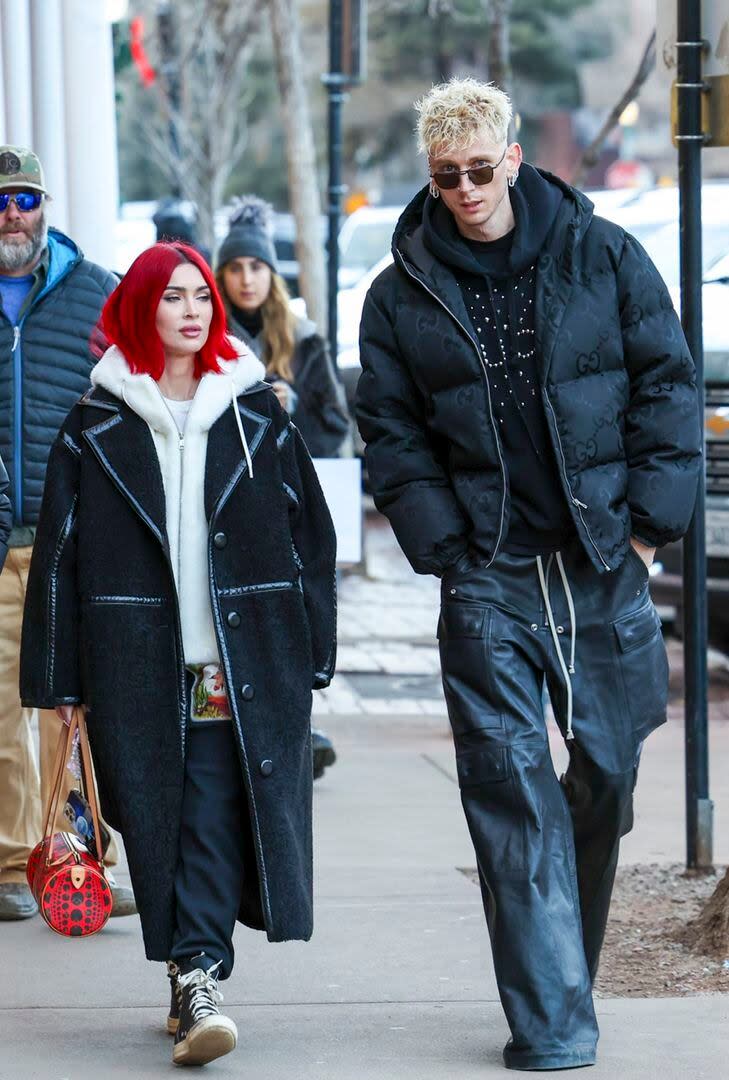 Megan Fox y su novio rapero Machine Gun Kelly, en Aspen