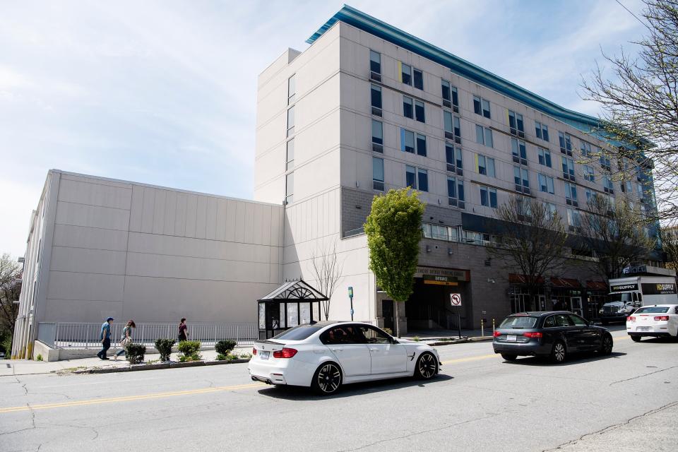 The Moxy Hotel is a planned addition to the Aloft hotel downtown on Biltmore Ave. in Asheville.