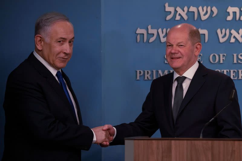 German Chancellor Scholz visits Jerusalem