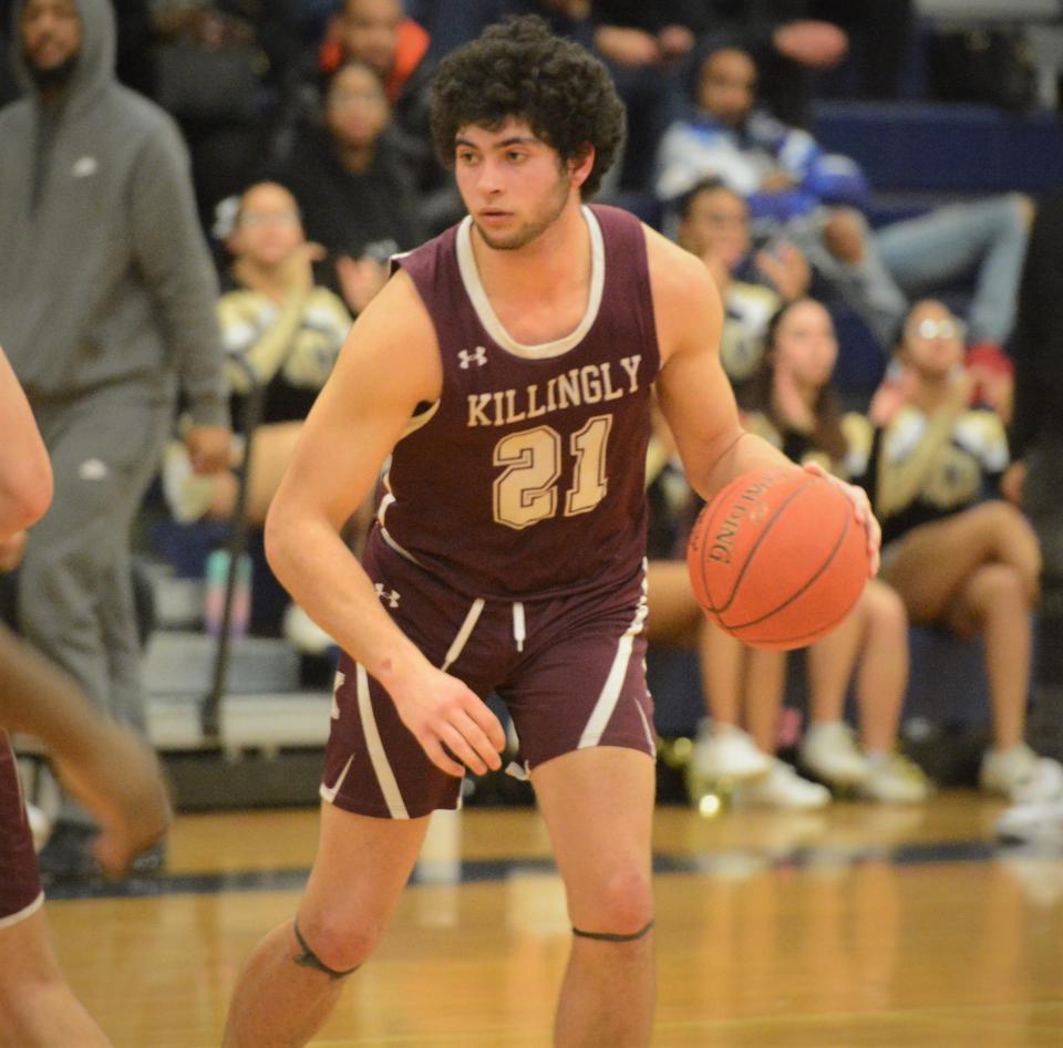 Killingly senior Yianni Baribeau has been selected The Bulletin boys basketball player of the year.