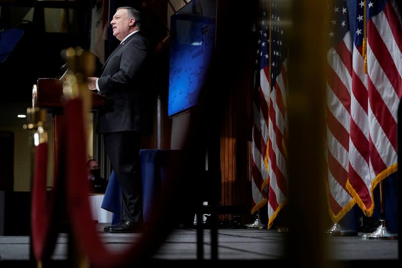 U.S. Secretary of State Pompeo delivers remarks at National Press Club