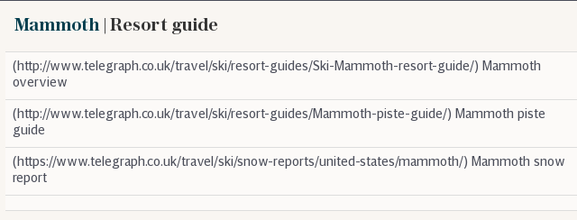 Mammoth guide