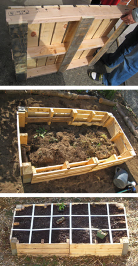Build a Square Foot Garden out of Pallets 