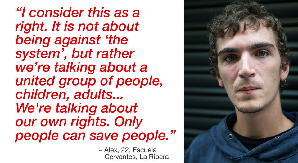 Alex, 22, from Escuela Cervantes, La Ribera