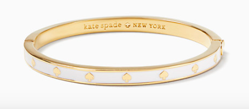 Kate Spade New York Spot the Spade Enamel Hinged Bangle