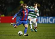 Britain Football Soccer - Celtic v FC Barcelona - UEFA Champions League Group Stage - Group C - Celtic Park, Glasgow, Scotland - 23/11/16 Barcelona's Ivan Rakitic in action with Celtic's Erik Sviatchenko Reuters / Russell Cheyne Livepic