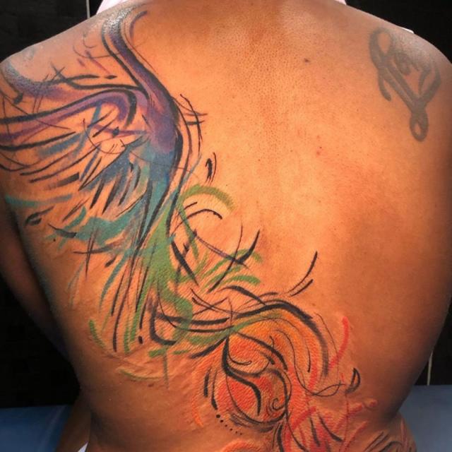 watercolor tattoos for men