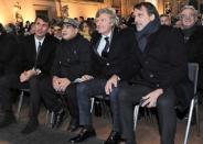 (L to R) Italian former soccer players Paolo Maldini, Argentinian soccer legend Diego Armando Maradona, Giancarlo Antognoni and Marco Tardelli attend the Italian soccer Hall of Fame 2017 event in Florence, Italy, January 17, 2017. REUTERS/Paolo Lo Debole