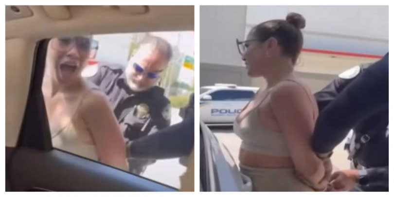 32歲女歌手遭警方攔下盤問。（圖／翻攝自WPGL Local 10）