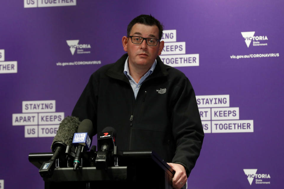 Victorian Premier Daniel Andrews say Victoria is working to drive the numbers down. Source: Getty