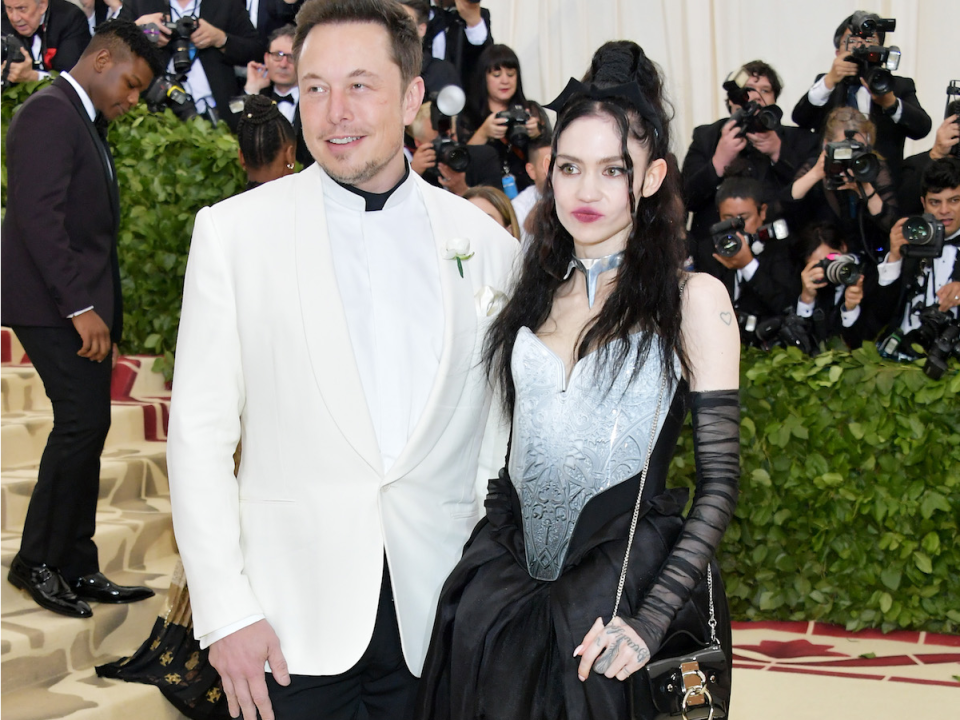 Elon Musk and Grimes at the Met Gala 2018