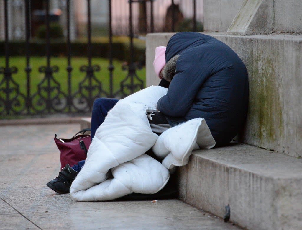 The December 2021 figures, released by the Department of Housing, show that 8,914 people were homeless (PA) (PA Archive)