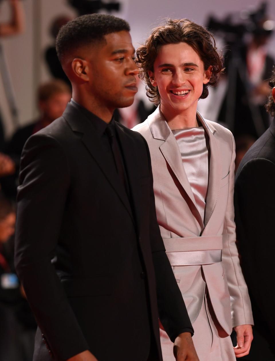 Timothée Chalamet and Kid Cudi