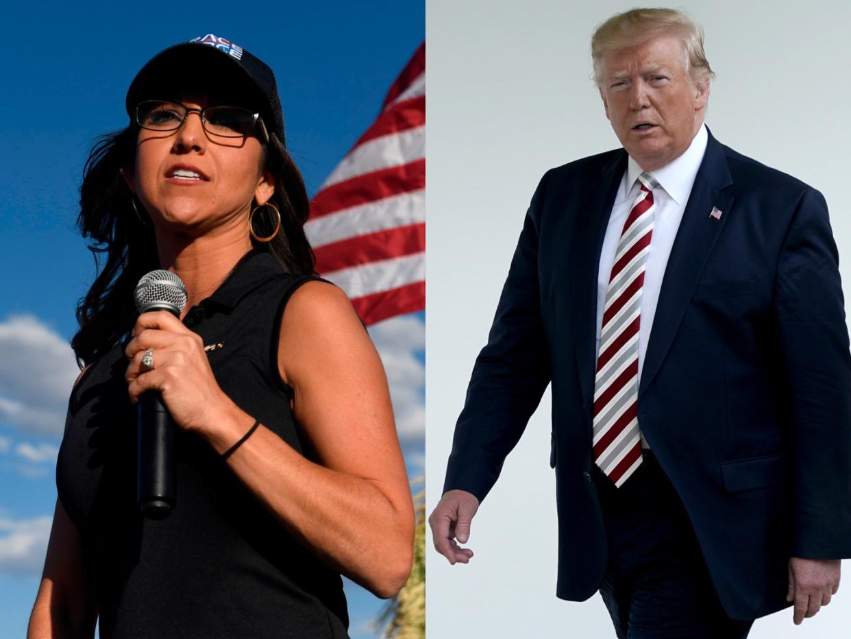 <p>Lauren Boebert threatens to ‘rein in’ Big Tech and accuses Democrats of being ‘fascists’ for not doing so</p> (Getty Images)