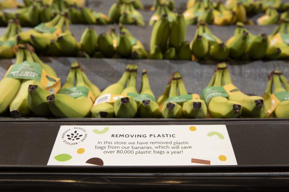 Morrisons to ban plastic packaging from all bananas, York, 20th September 2021