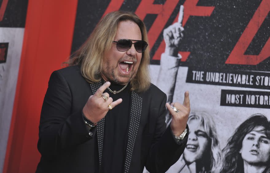 Vince Neil at the premiere of “The Dirt” in Hollywood on March 18, 2019 - Credit: Photo by Richard Shotwell/Invision/AP