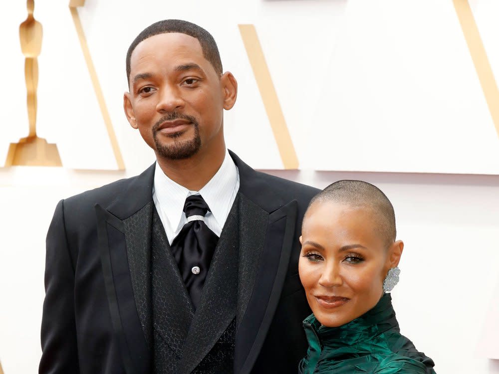 Will Smith und Ehefrau Jada Pinkett Smith bei der letztjährigen Oscarverleihung. (Bild: imago/Future Image)