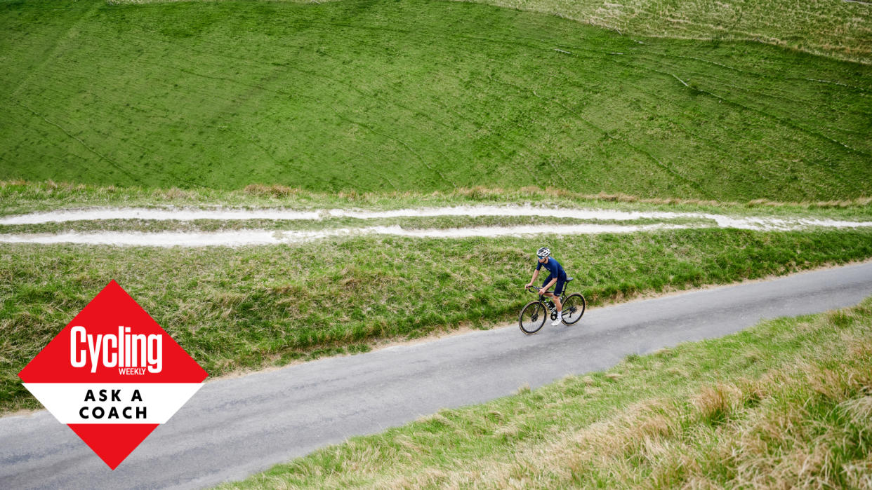  Male cyclist training towards riding a century faster 