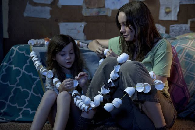 <p>a24</p> Jacob Tremblay and Brie Larson in 'Room'