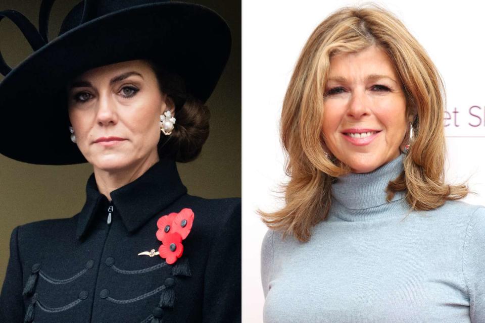 <p>Samir Hussein/WireImage; Mike Marsland/WireImage</p> he National Service of Remembrance at The Cenotaph on November 12, 2023 in London; Kate Garraway at the Best Heroes Awards 2023 on October 18, 2023 in London.