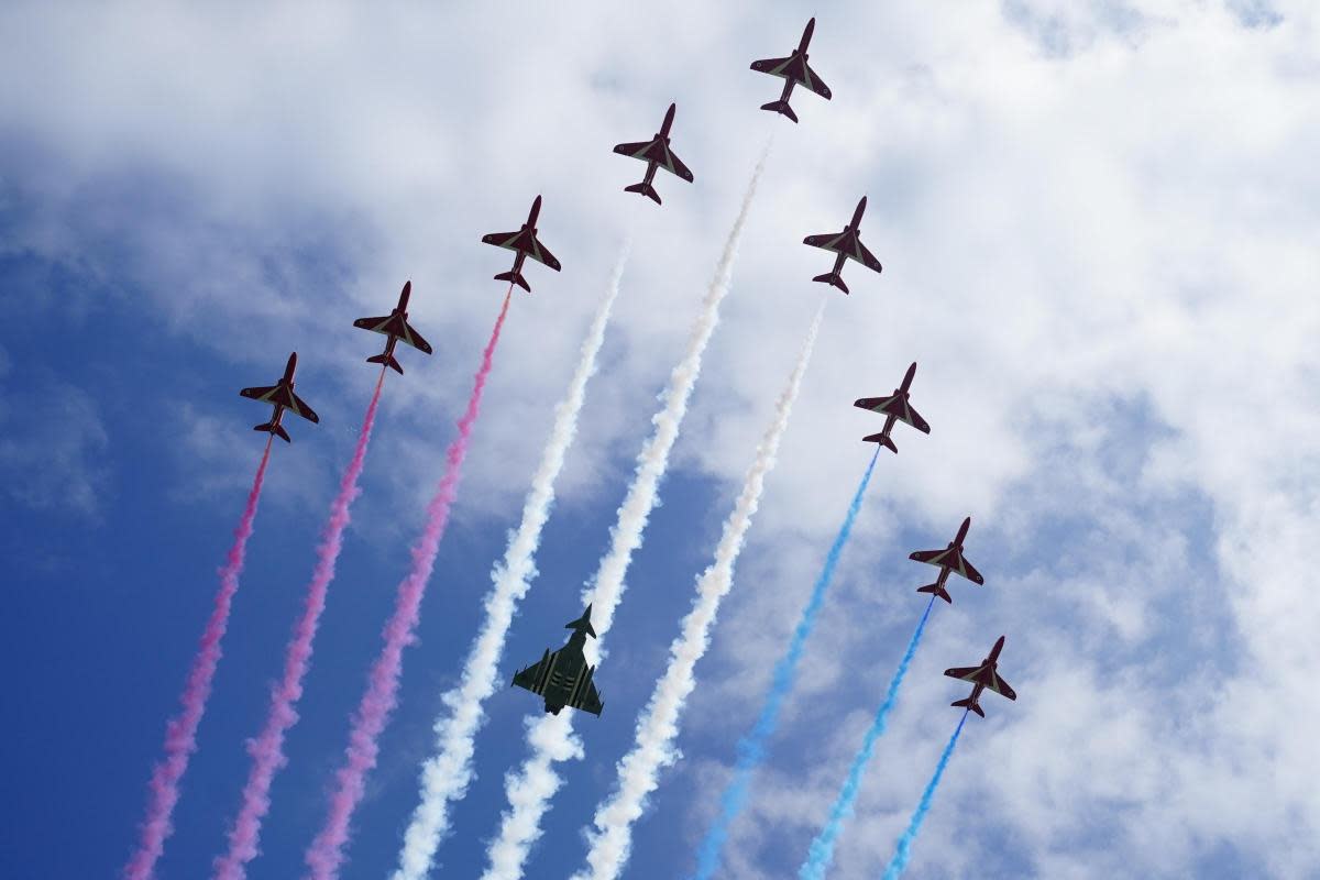 The Red Arrows will be flying over Suffolk this week <i>(Image: PA)</i>