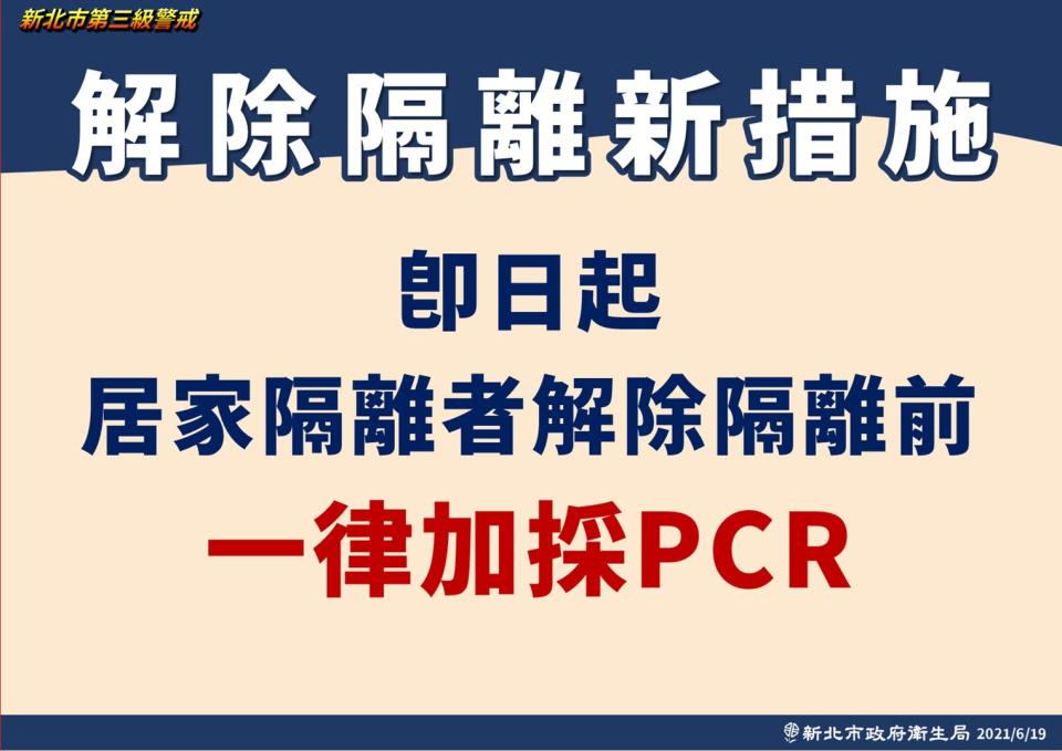 新北市解除隔離新措施。（圖／新北市政府）