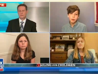 <p>In the segment on Wednesday, Mr Kilmeade asked three young schoolchildren what they missed the most about being in the classroom</p> (Fox News)