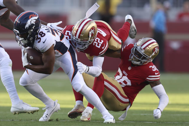 49ers rally late behind Trey Lance to beat Broncos 21-20 on rookie Jake  Moody's kick - The San Diego Union-Tribune