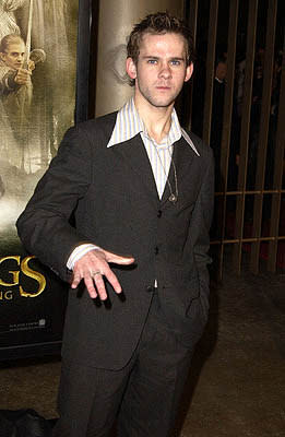 Dominic Monaghan at the Hollywood premiere of New Line's The Lord of The Rings: The Fellowship of The Ring