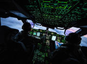 Image of the interior of a Royal Air Force Atlas A400M transport aircraft, as it fly's over the South Atlantic Islands of South Georgia (Picture: UK MOD/Crown 2019)