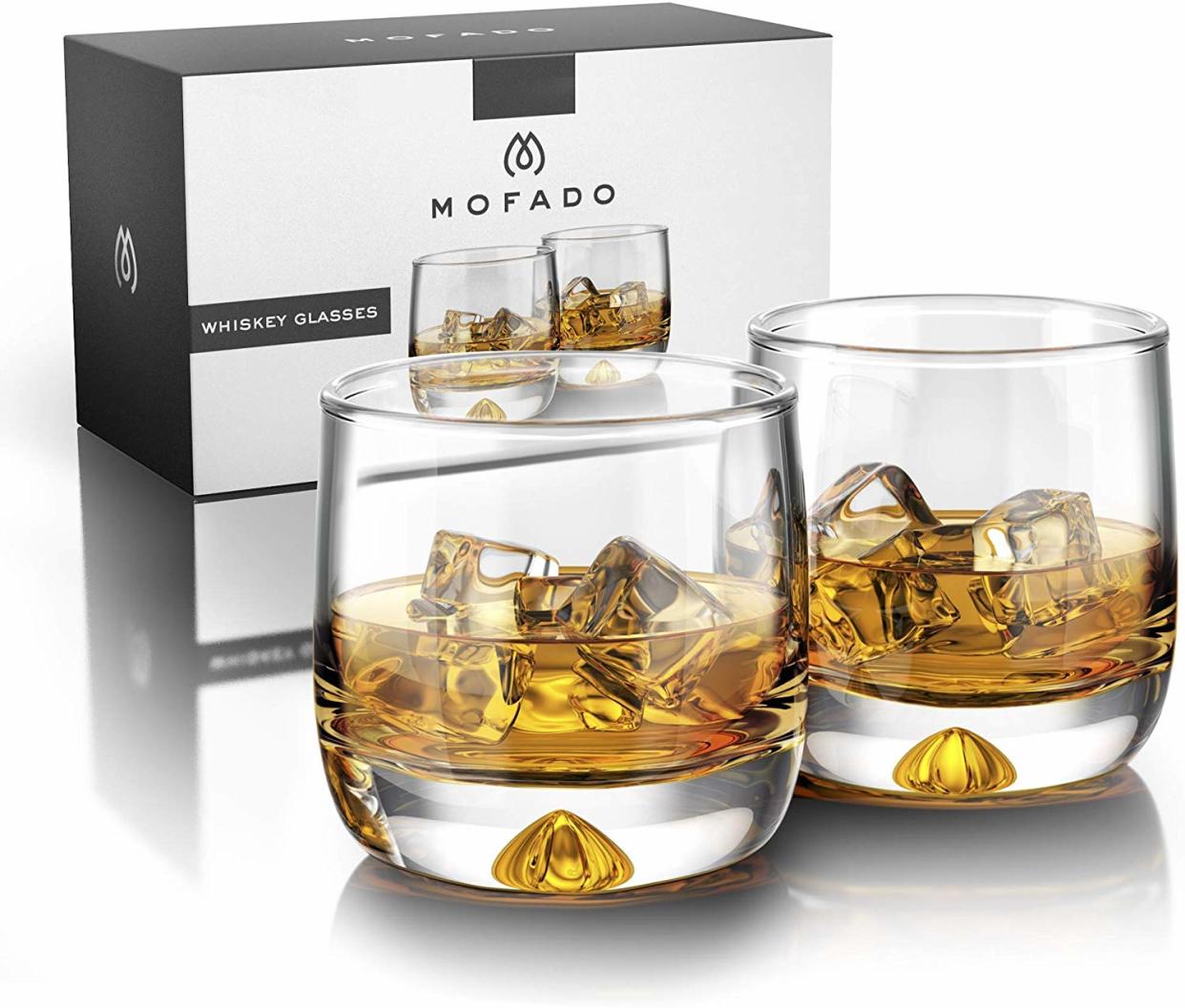 Mofado Crystal Whiskey Glasses - Best Gifts for Dad 