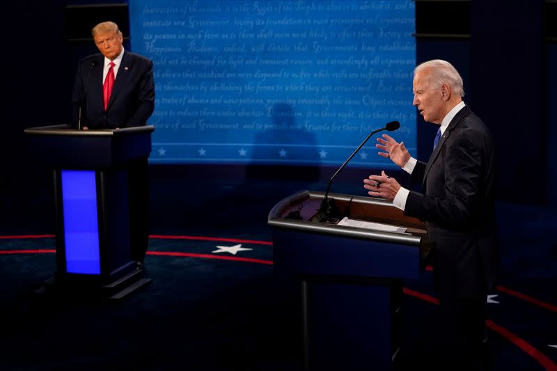 Final 2020 U.S. presidential campaign debate in Nashville