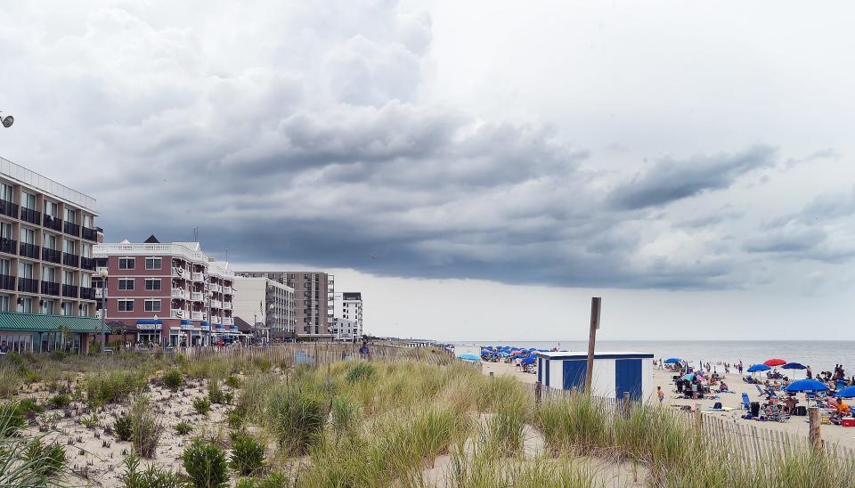 Rainy days like this 2021 day in Rehoboth drive people off the beach and boardwalk, but that doesn't mean there isn't plenty of fun to be had at Delaware beaches.