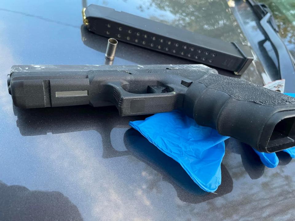 Investigators released a photograph of the handgun a 19-year-old Muncie man allegedly fired at Randolph County sheriff's deputies before being fatally shot on Oct. 24, 2023.