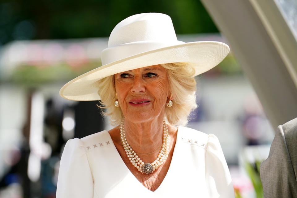 The Duchess of Cornwall during day two of Royal Ascot at Ascot Racecourse (PA) (PA Wire)