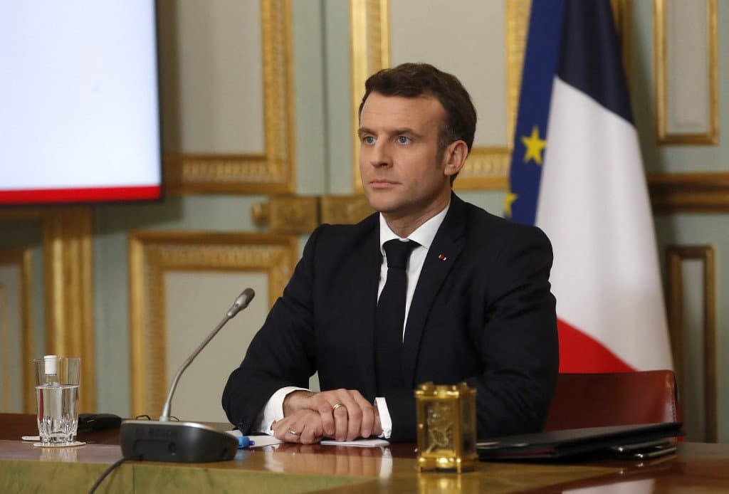 Le président Emmanuel Macron à l'Elysée, le 19 février 2021 - AFP / Thibault Camus