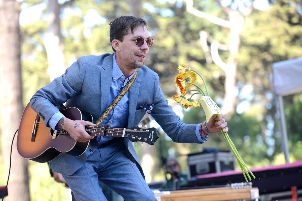 SAN FRANCISCO, CA - OCTOBER 07:  Singer Justin Townes Earle performs onstage during the Hardly Strictly Bluegrass music festival at Golden Gate Park on October 7, 2017 in San Francisco, California.  (Photo by Scott Dudelson/Getty Images)