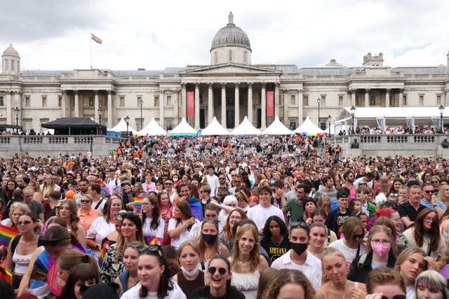 Musical acts are performing in Trafalgar Square including Emeli Sande (James Manning/PA)