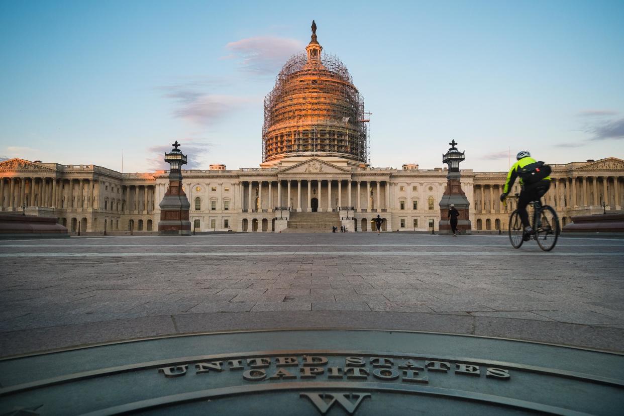 The U.S. Capitol on Election Day. (AP Photo/J. David Ake)